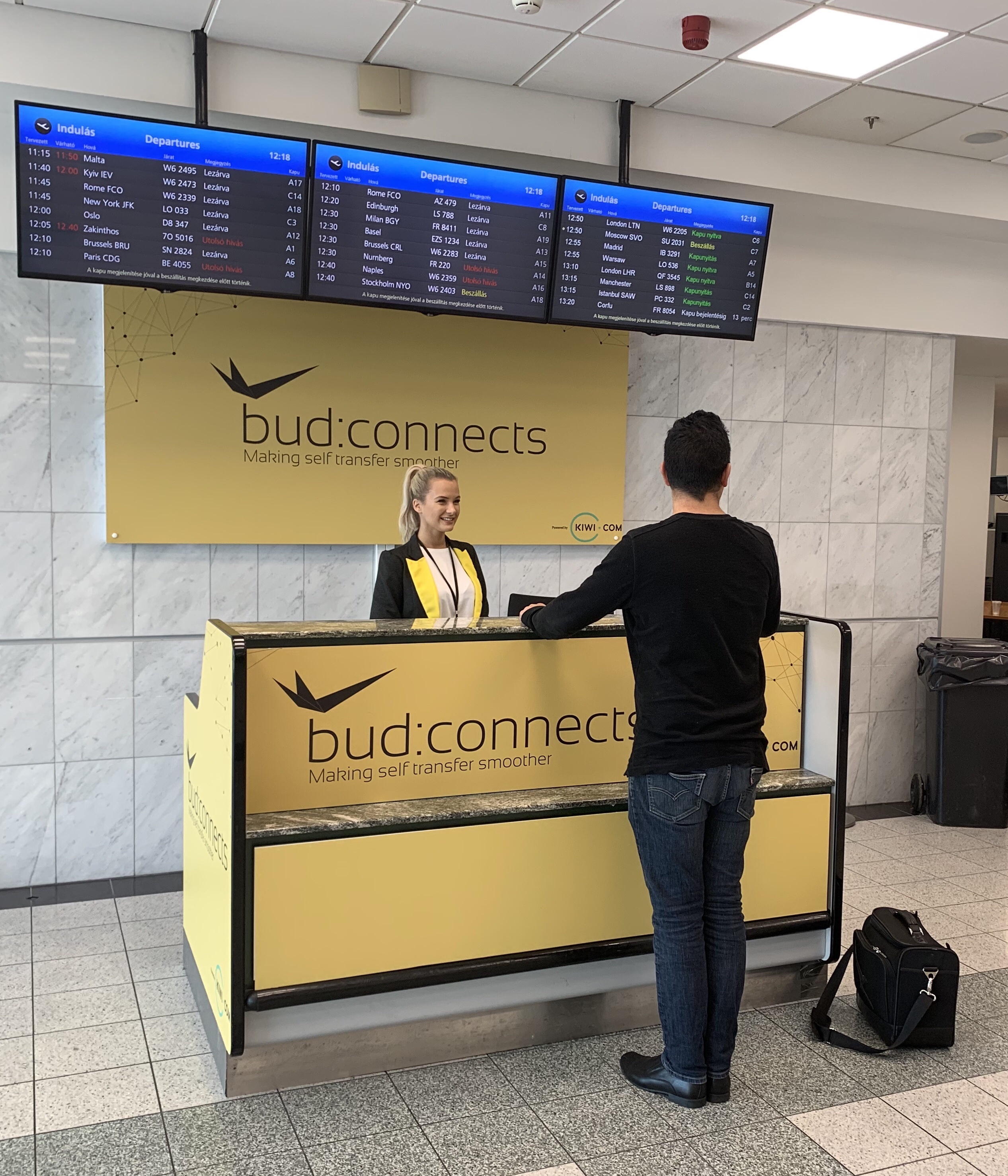 Bud connects Kiwi.com and Budapest airport